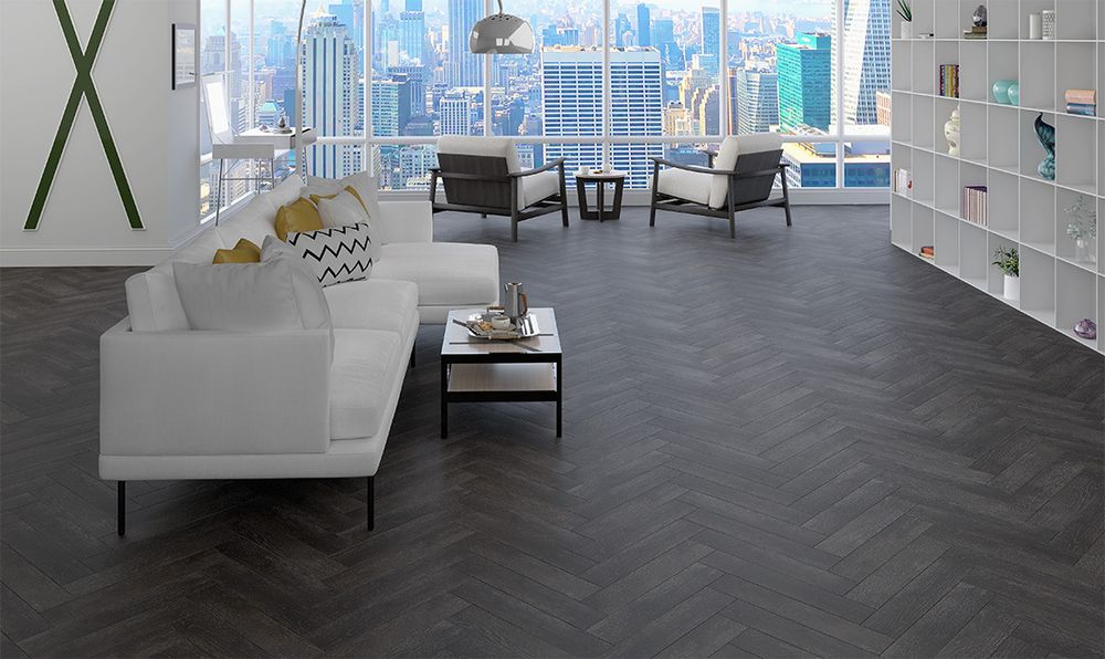 Инженерная венгерская елка Дуб Антрацит, 1,8 м²