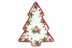 Блюдо Елочка 20.5х25.5см Easy Life Рождественские ягоды