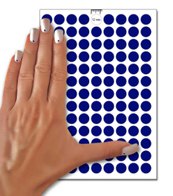 Темно-синие виниловые наклейки для упаковки и маркировки Policomprint M20, 12 мм. 234 шт.