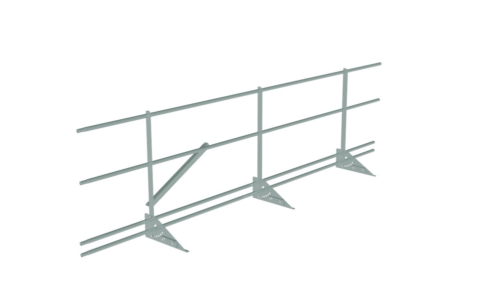 Кровельное ограждение Fachmann KO/SK/SN-800-2-3000 Фальцевый крепеж RAL