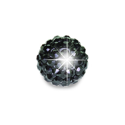 Серьги для ушей BIOJOUX BJT0109 Black Crystal Ball 10mm ИТАЛИЯ