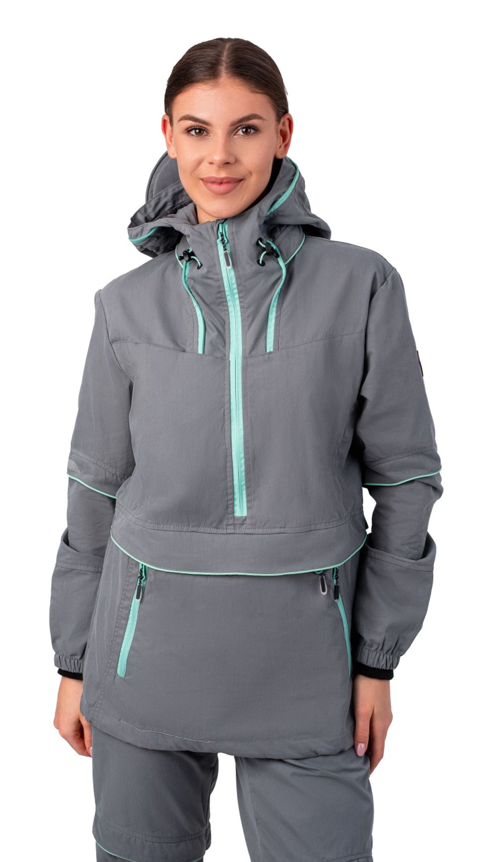 Костюм женский «Элит Барьер NEW» (смесовая, светло-серый, мята) Орион