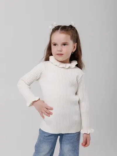 Джемпер для девочки с воланами