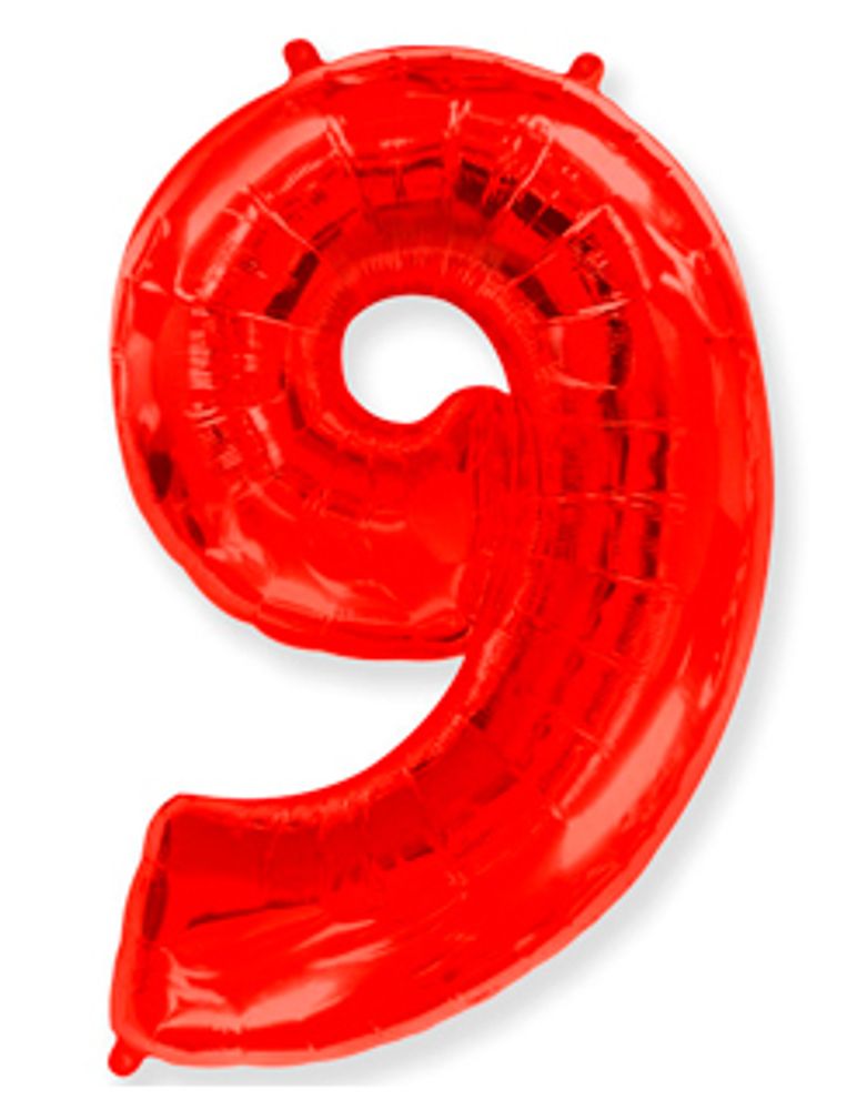 Цифра &quot;9&quot; Красный