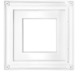 Решетка вентиляционая AWENTA RMT97а Bk 90*90 (140*140) (Распродажа)