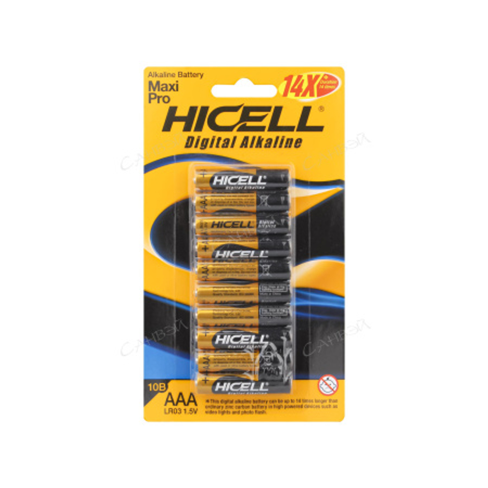 DVL Батарейка Hicell ААА LR03 алкалиновая 1,5В (10шт)