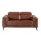 Двухместный диван с реклайнером Angel Cerda 5319-2P, коричневая кожа