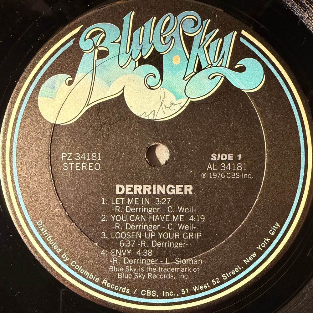 Derringer – Derringer (Канада 1976г.) Т