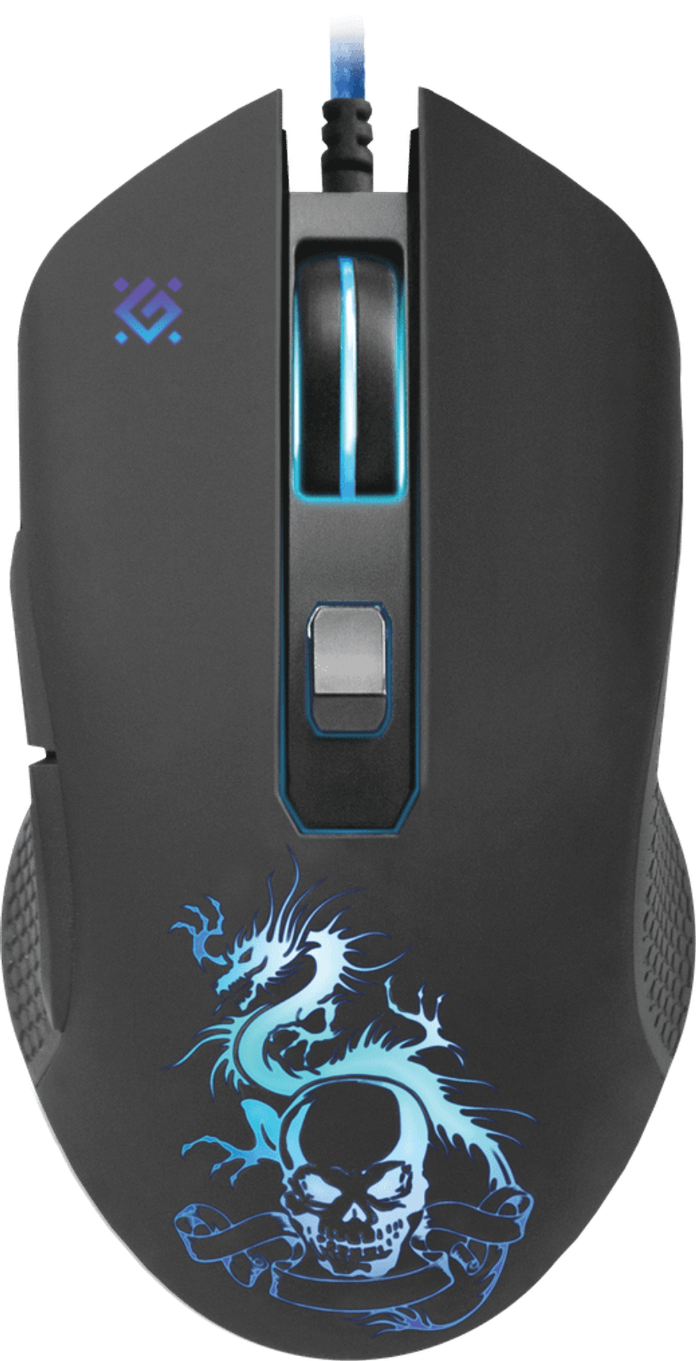 Мышь проводная игровая оптическая Defender Sky Dragon GM-090L (черный),USB, 6 кн. + колесо, коврик