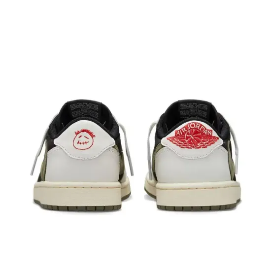 Premium Кроссовки Nike x Travis Scott Air Jordan 1 Low "Medium Olive"