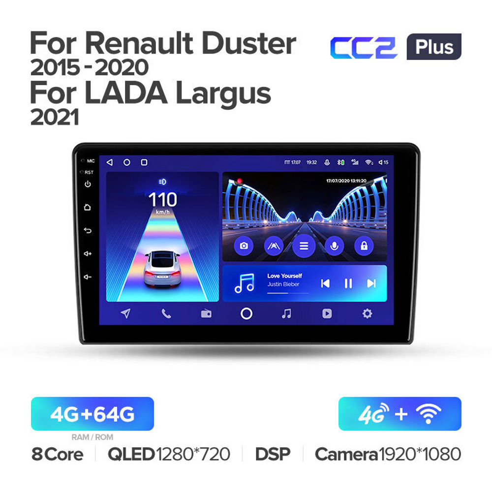 Teyes CC2 Plus 9" для Renault Duster 2015-2020