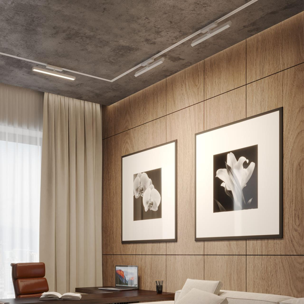 359776 PORT NT25 242 белый Светильник однофазный двухжильный трековый с переключ. цв. температуры IP20 LED 24W 180-265V 2700К/3200К/4000К STRATUS