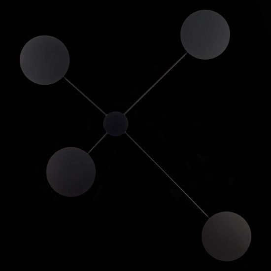 SL6006.401.04 Светильник настенно-потолочный ST-Luce Черный/Черный LED 4*5W 3000K TONDO