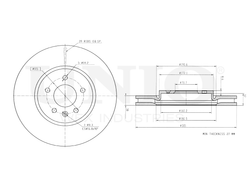 Диск тормозной передний UNIO BRD-20294
