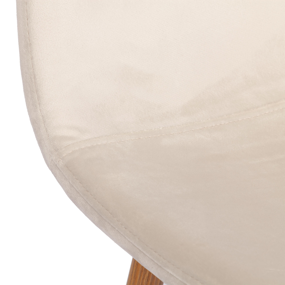 Стул BREEZE (mod. 4724) Велюр/металл , 44 х 53 х 87 см, Light beige (светло-бежевый) HLR1 / натуральный