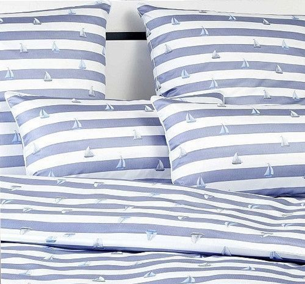 Постельное белье 1.5 спальное Elegante Portlane синее Германия