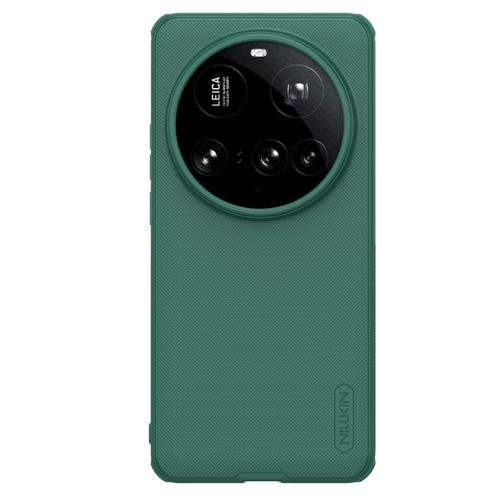Усиленный защитный чехол зеленого цвета (Dark Green) от Nillkin для Xiaomi 15 Ultra, серия Super Frosted Shield Pro