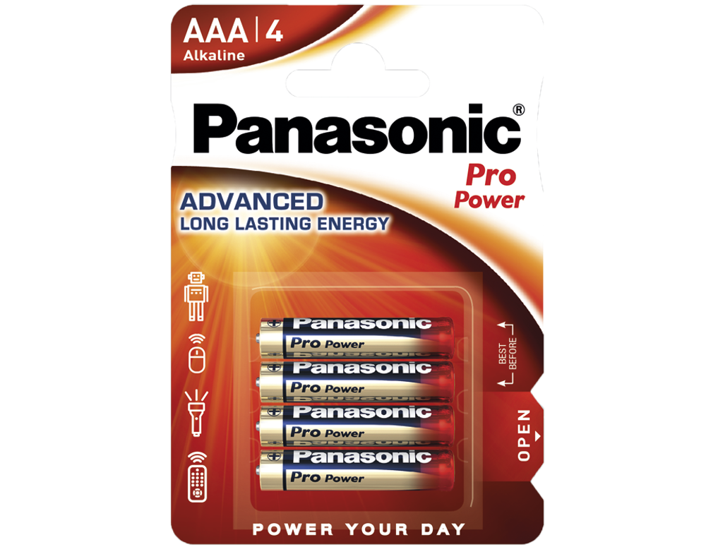 Батарейки Panasonic Pro Power AAA щелочные 4 шт