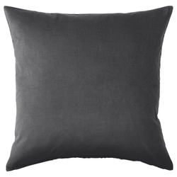 IKEA SANELA  (ИКЕА САНЕЛА)  -  Наволочка, темно-серая, 50x50 см