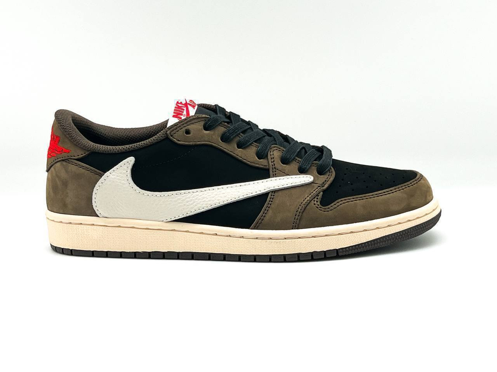 Кеды Nike Travis Scott&Air Jordan 1 Retro Low OG SP "Dark Mocha"