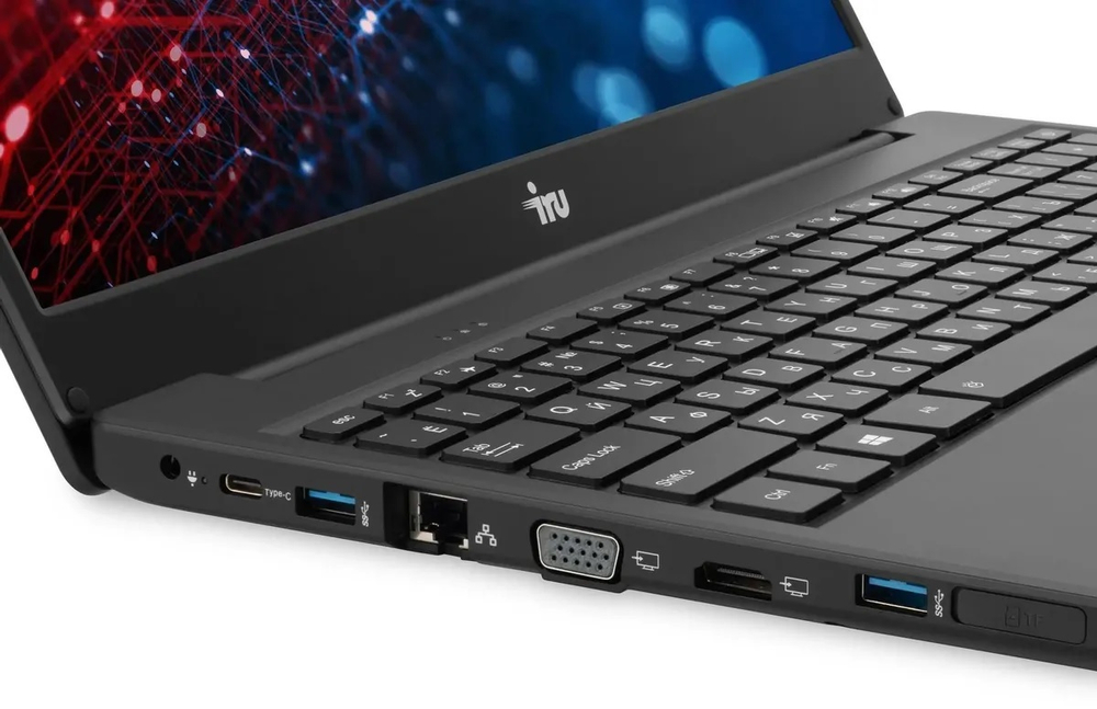 Ноутбук  iRu Оникс 15U 15 ", Core i5, 8 Гб RAM, 256 Гб SSD, Iris Xe Graphics, Черный