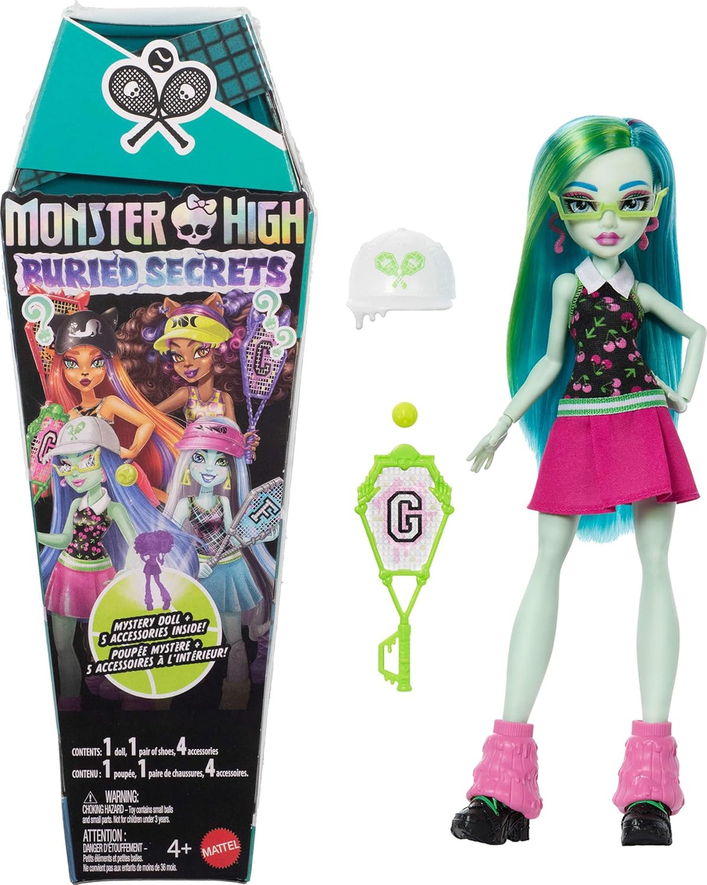 Кукла-сюрприз Monster high Buried secrets Tennis