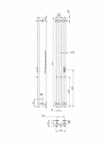 Полотенцесушитель электрический INDIGO Style 3 (скр.монтаж, унив.подкл.R/L)