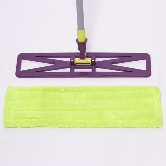 Полотер с основанием 40х10 см, насадкой из микрофибры и телескопической рукояткой 78-128 см Valsar