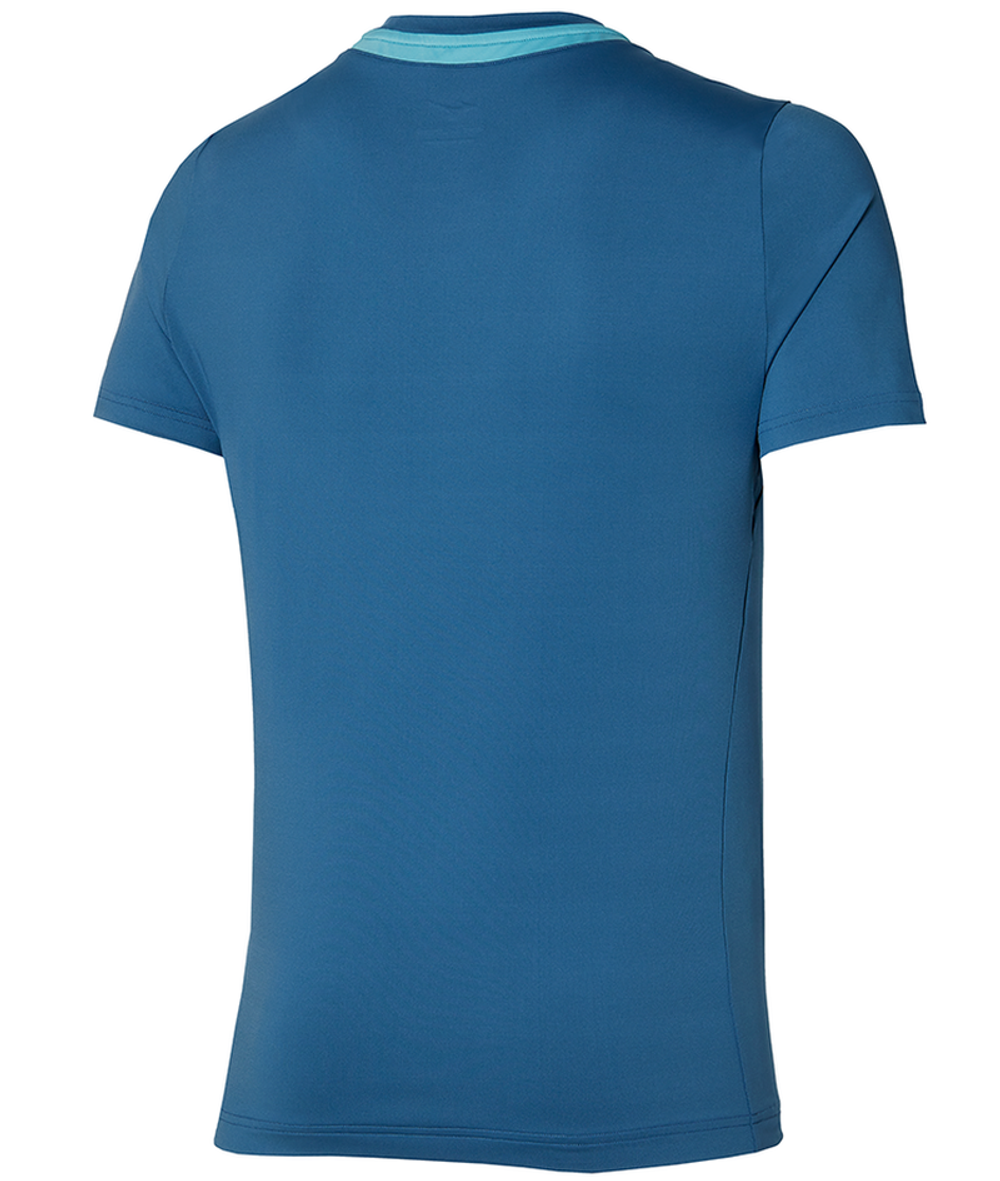 Мужская теннисная футболка Mizuno Tee - blue ashes