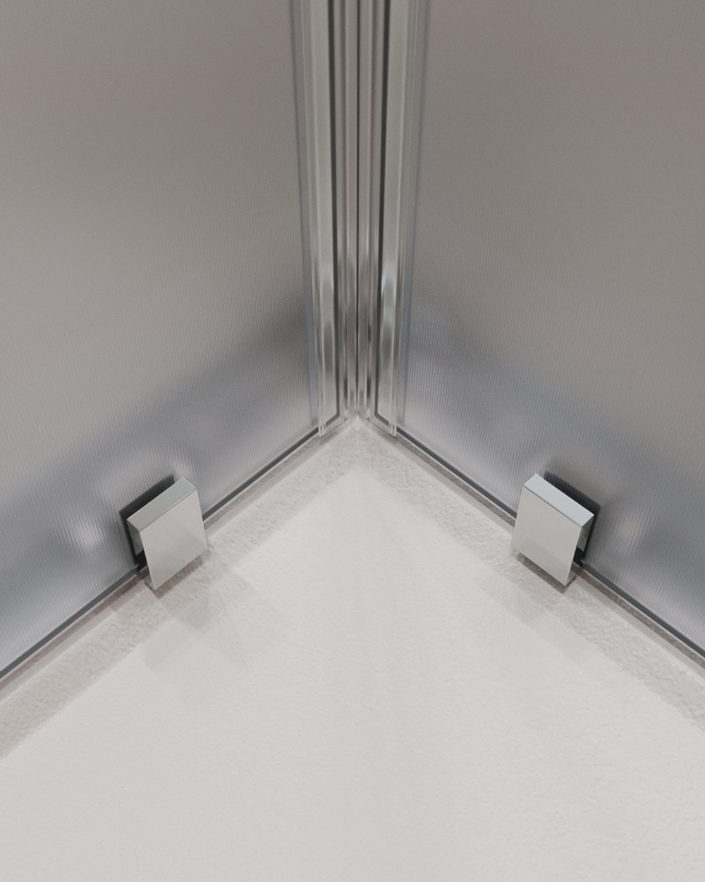 Душевой уголок Cezares MOLVENO-AH-22-120/110-P-Cr, 120х110х195, профиль хром, стекло Punto матовое