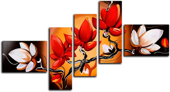 Модульная картина "Ветка сакуры"