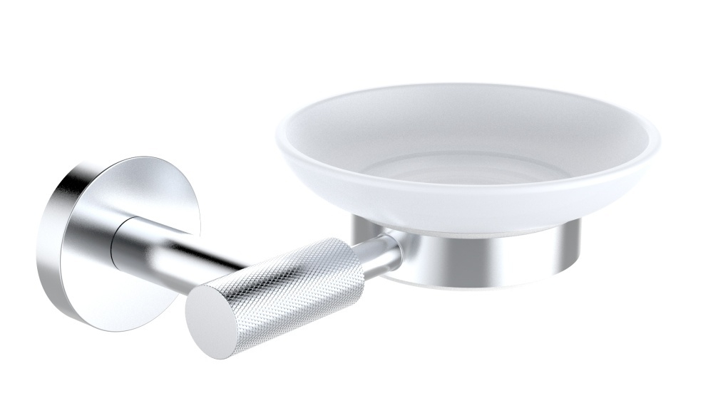 5503 Мыльница нас., стеклянная (ХРОМ) ViEiR  (24/1шт)