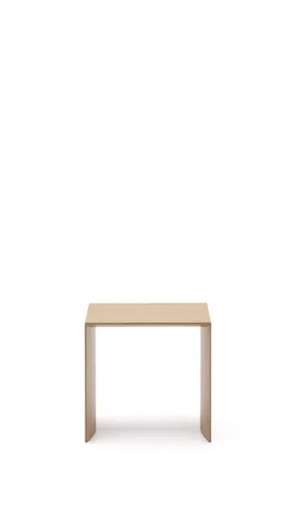 Litto Приставной столик из шпона дуба натурального цвета 55 x 40 см