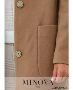 Пальто 2143-бежевый Minova