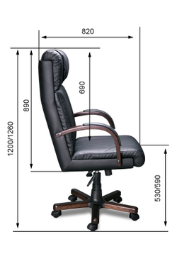 Кресло для руководителя NAPOLI A LAGUNA