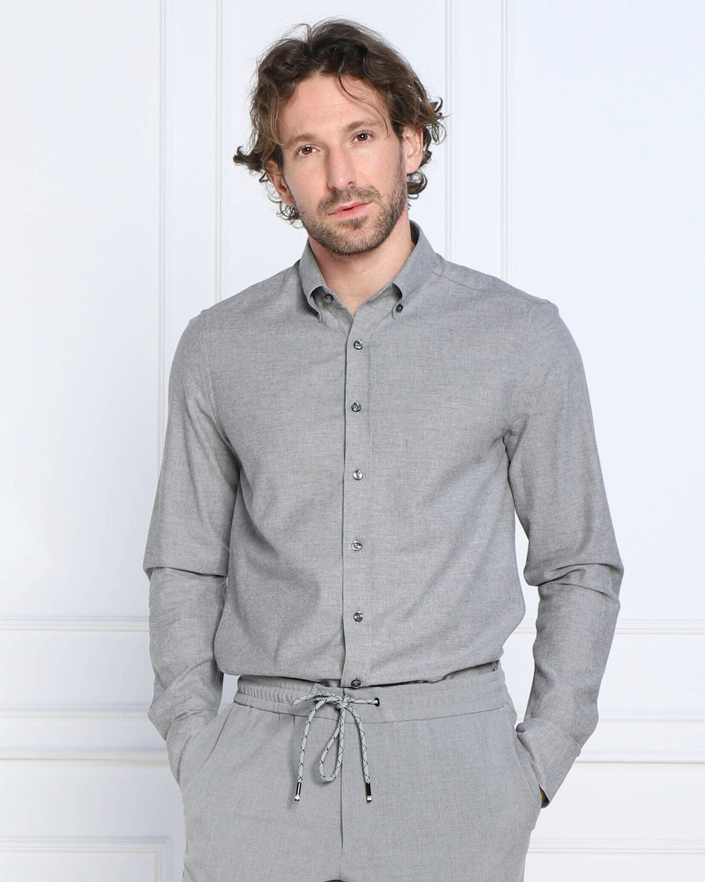 рубашка Oscar Jacobson - серый(12173958)