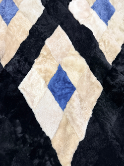 Покрывало меховое ковер из шкуры овчины