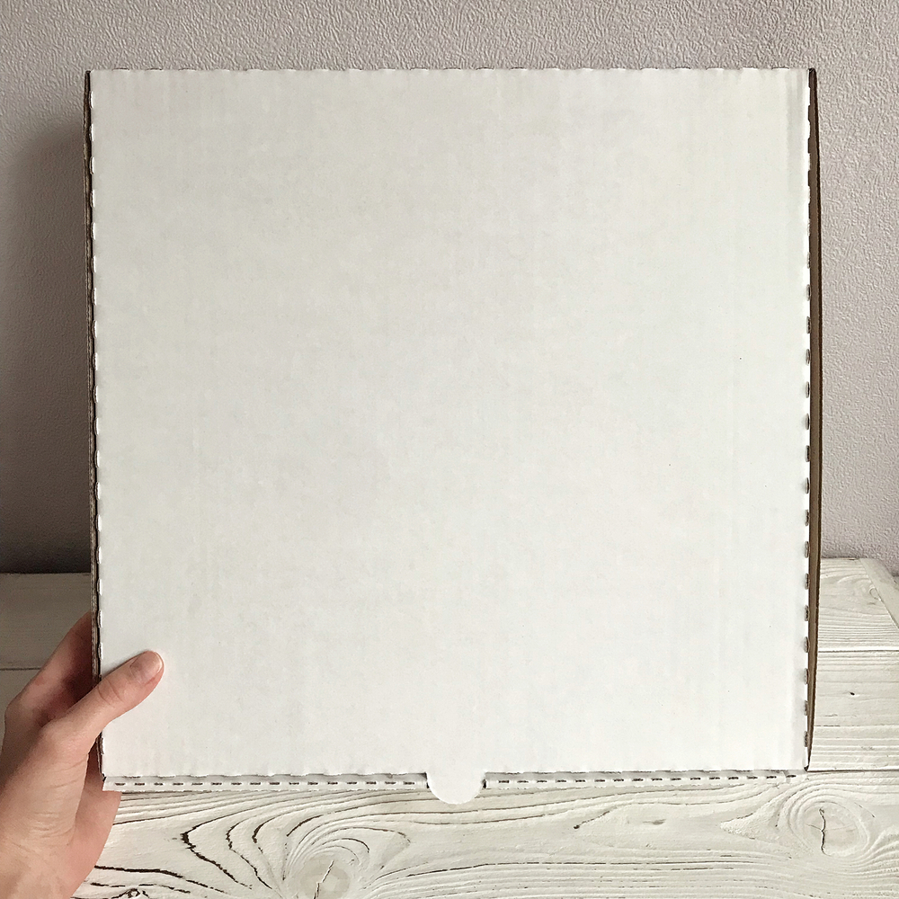 Коробка 35х35х7 см, белая