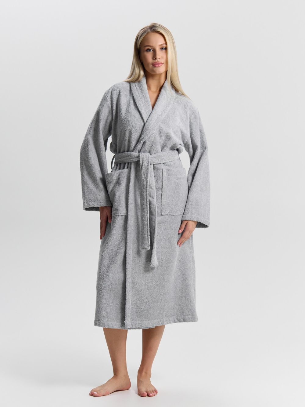 Халат женский Комфорт-3 Виотекс СВЕТЛО-СЕРЫЙ