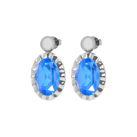 Серьги Qudo TIVOLA UNICA big (S/P) Royal blue delite 2,65 cm 332183