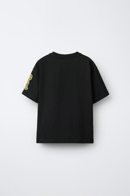 ZARA ФУТБОЛКА POCHACCO AND HIS FRIENDS © SANRIO, ЧЕРНЫЙ