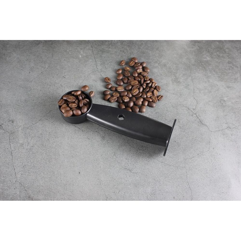 Ложка для дозирования и трамбовки с темпером черная пластик Barbossa