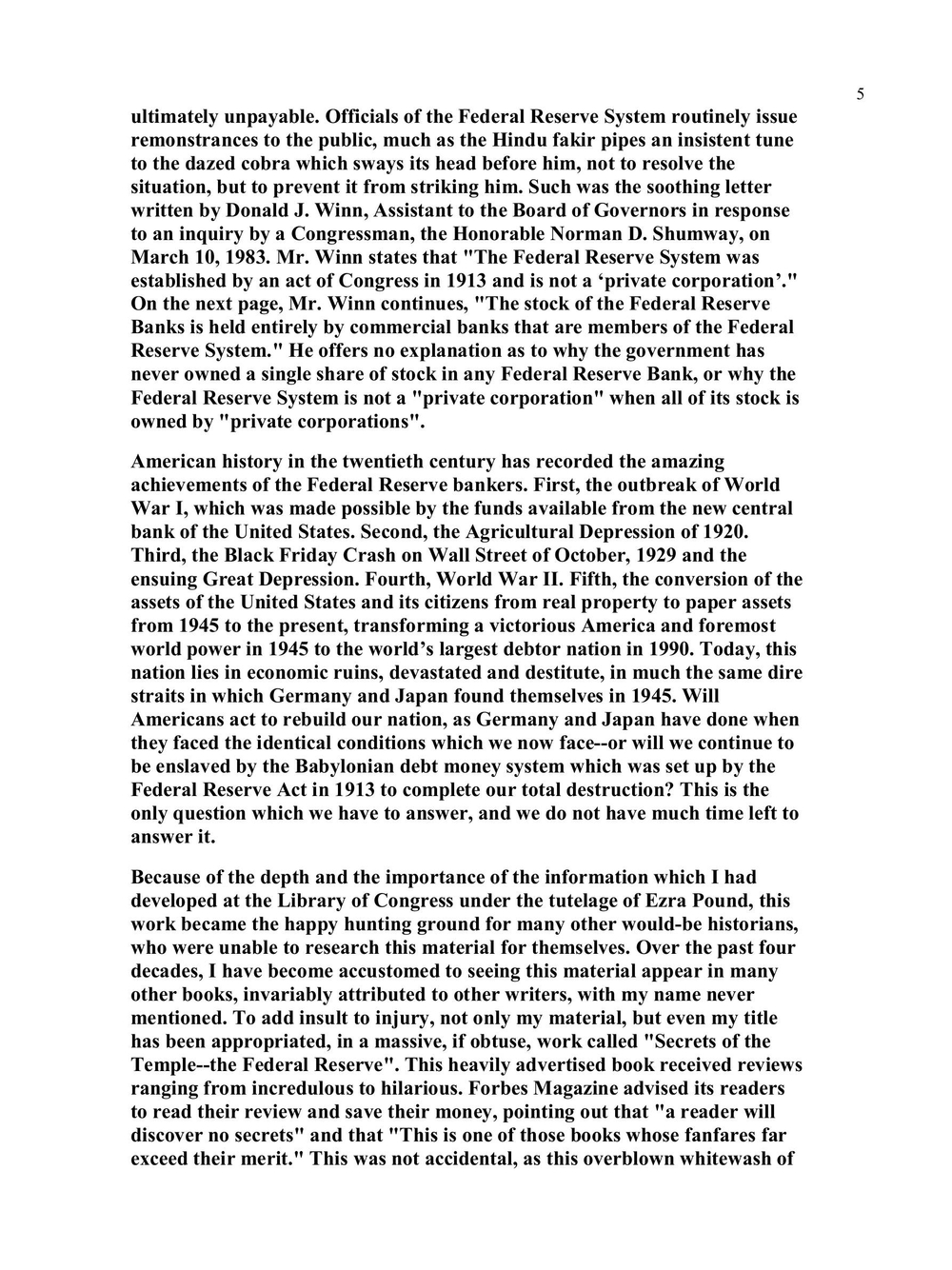 The Secrets of the Federal Reserve | Eustace Mullins