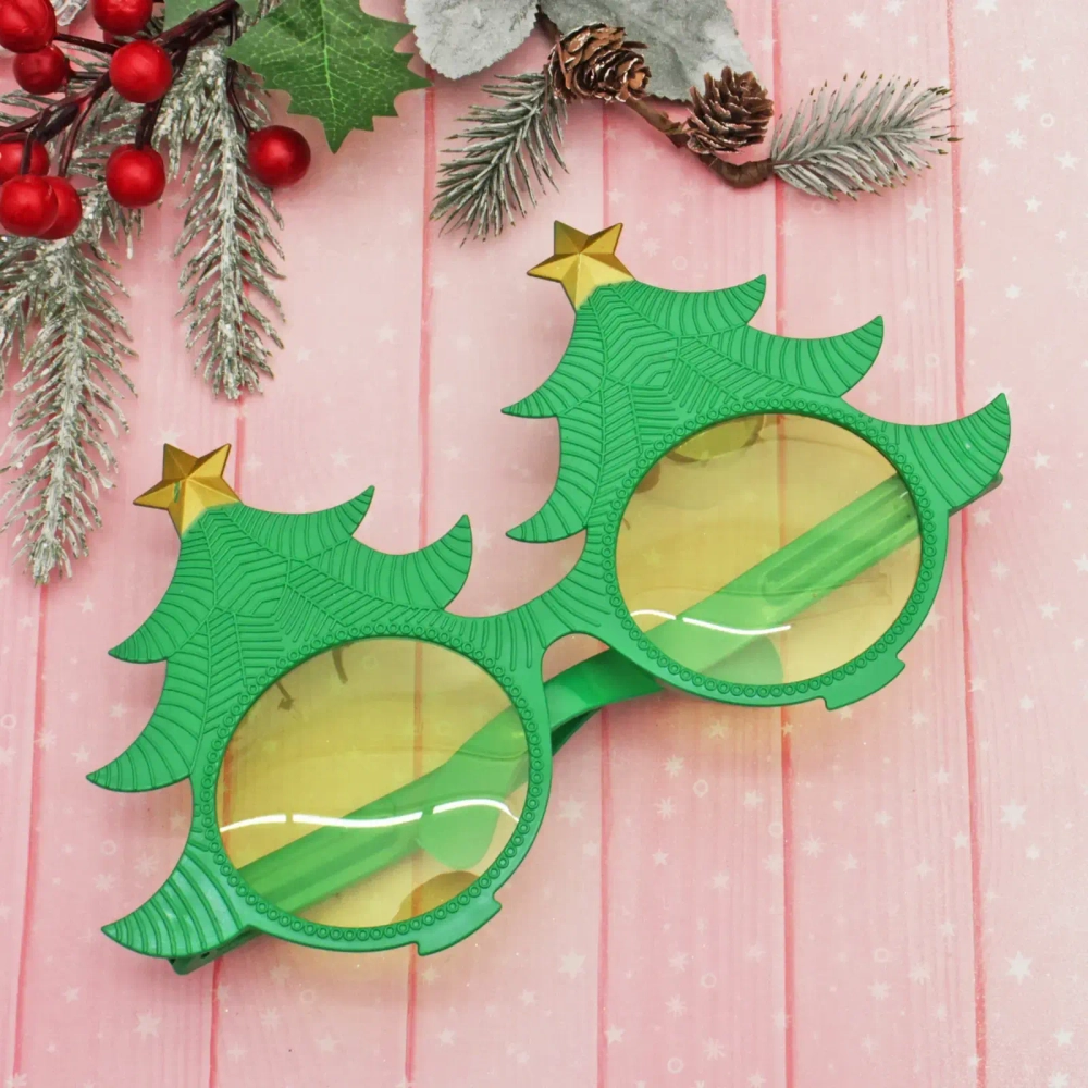 Очки карнавальные «Елочки» 25,2*14,2 см