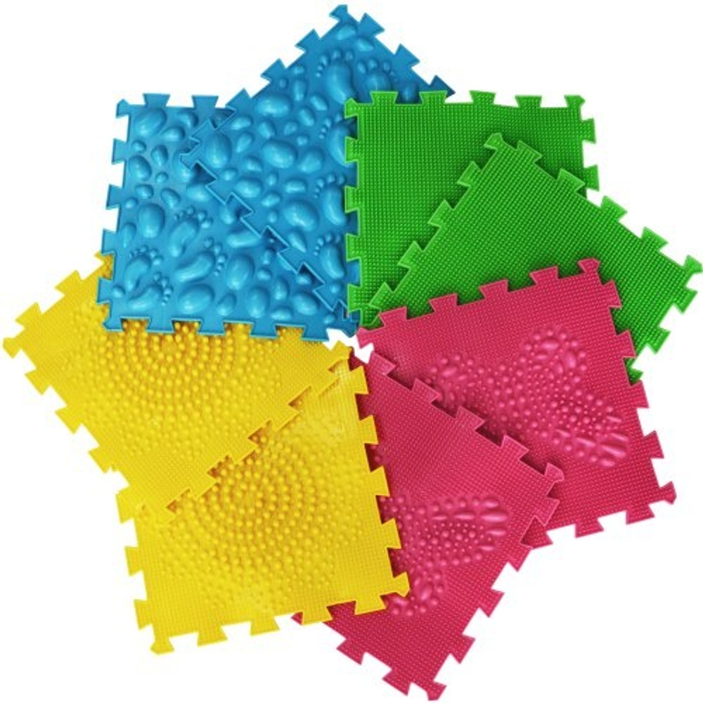 МИКС Первые шаги/Коврик массажн модульный ОРТОПАЗЛ (8 модулей)/79