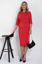 Платье Простота в деталях (красное) П12621-5 LT Collection