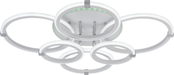 Светодиодная люстра 140W+8W 3000К-6000К RGB 6319/6 WHT белый Profit Light