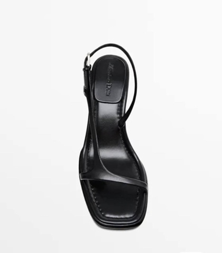 Massimo Dutti Босоножки с ремешками, черный