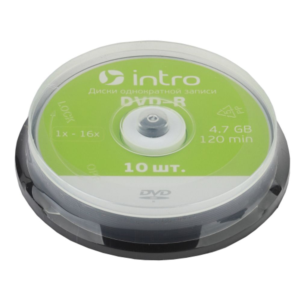 Intro DVD-R INTRO 16X 4,7GB Cakebox 10 | Intro