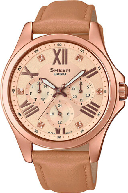 Японские наручные часы Casio Sheen SHE-3806GL-9AUER